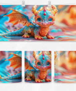 Gökyüzü Masalı Bebeği Dragon Kupası – Porselen Kahve Kupası