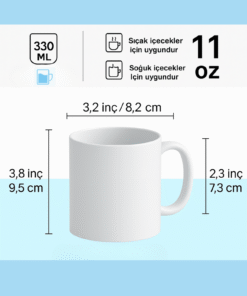 Alternative view of Yılbaşı Yeni Yıl Temalı Porselen Kupa Bardak Kahve Çay Hediyelik Koleksiyon 13