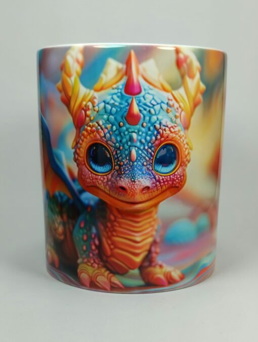 Gökyüzü Masalı Bebeği Dragon Kupası – Porselen Kahve Kupası - Görsel 2
