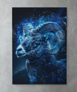 Yıldız Tozu Koç Metal Tablo – Astro Enerji