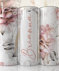 Pastel Gül Desenli 600 ml Termos