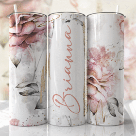 Pastel Gül Desenli 600 ml Termos