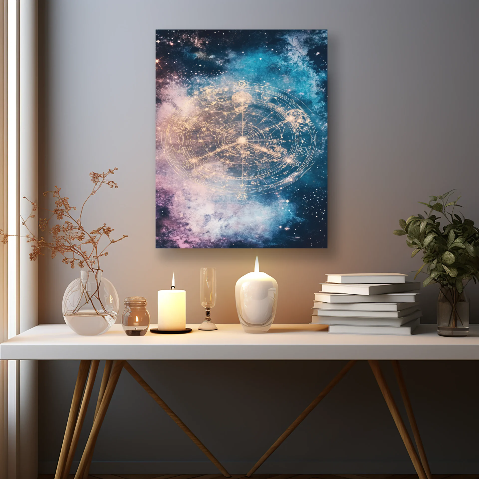 Galaksi Çizgisi Metal Tablo - Görsel 2