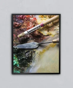 Palet Dalgası Metal Tablo