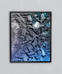 Mor Kristal Zemin Metal Tablo