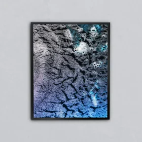 Mor Kristal Zemin Metal Tablo