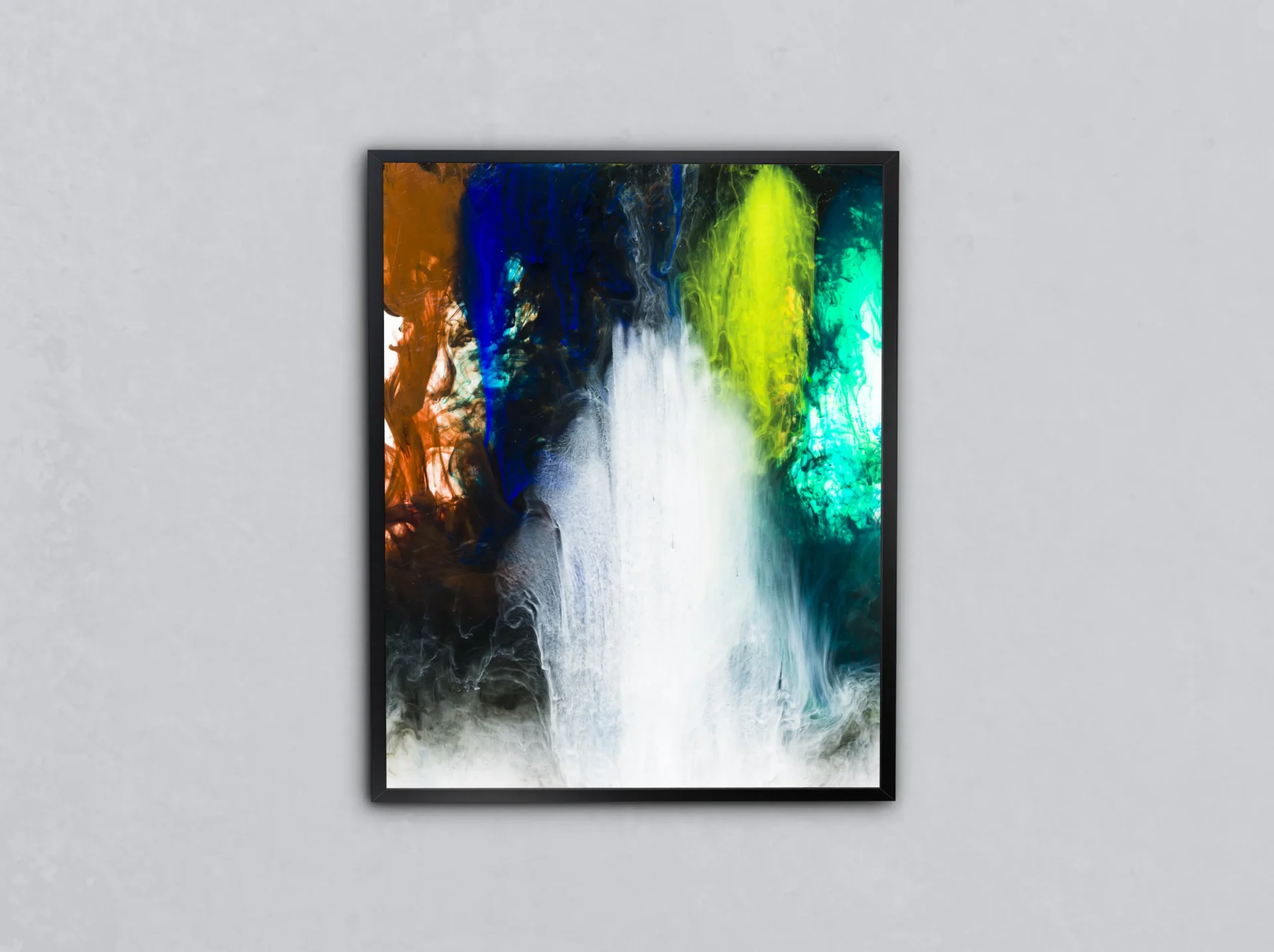 Parlayan Dalgalar Metal Tablo