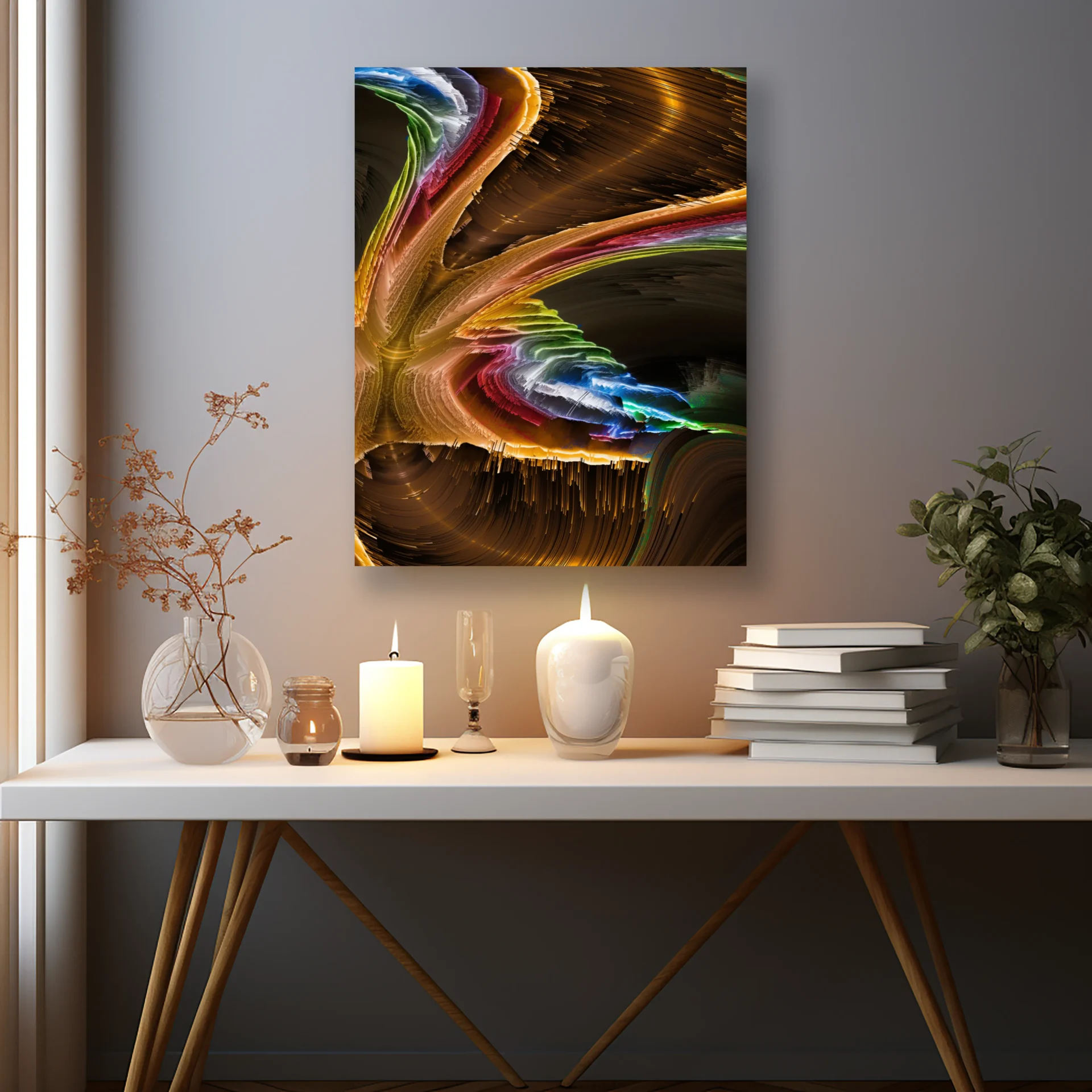 Işık Pençesi Metal Tablo - Görsel 2