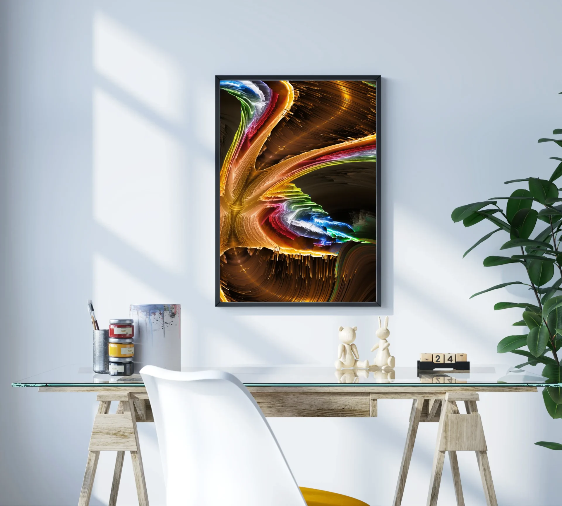 Işık Pençesi Metal Tablo - Görsel 3