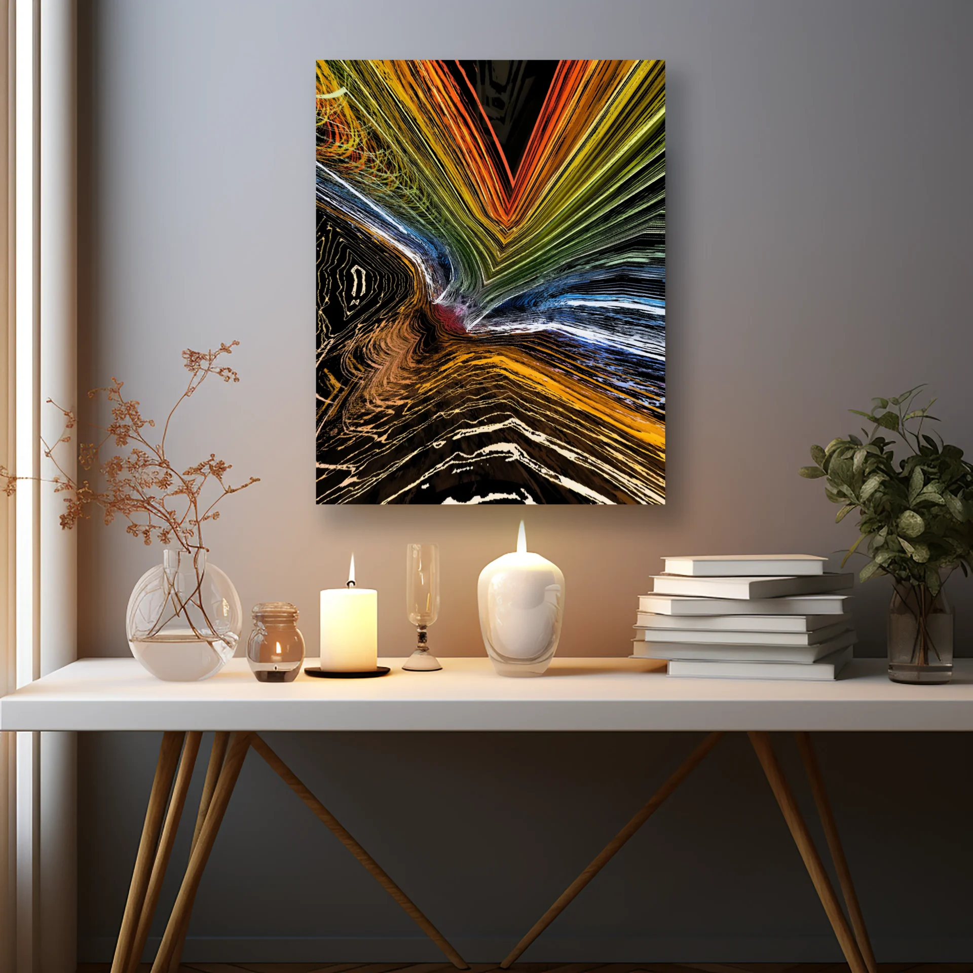 Renk Vadisi Metal Tablo - Görsel 2