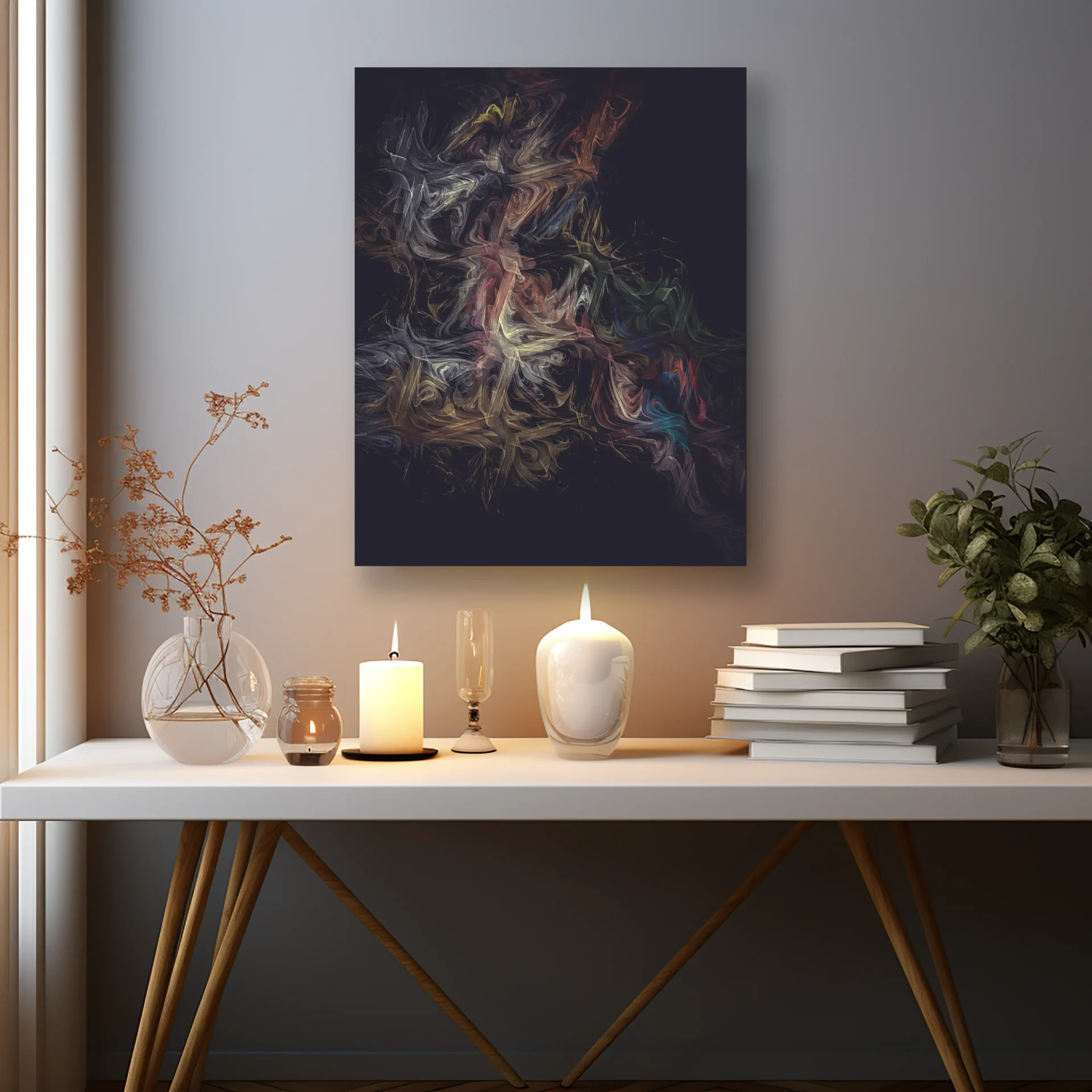 Düğümlü Ruhlar Metal Tablo - Görsel 2