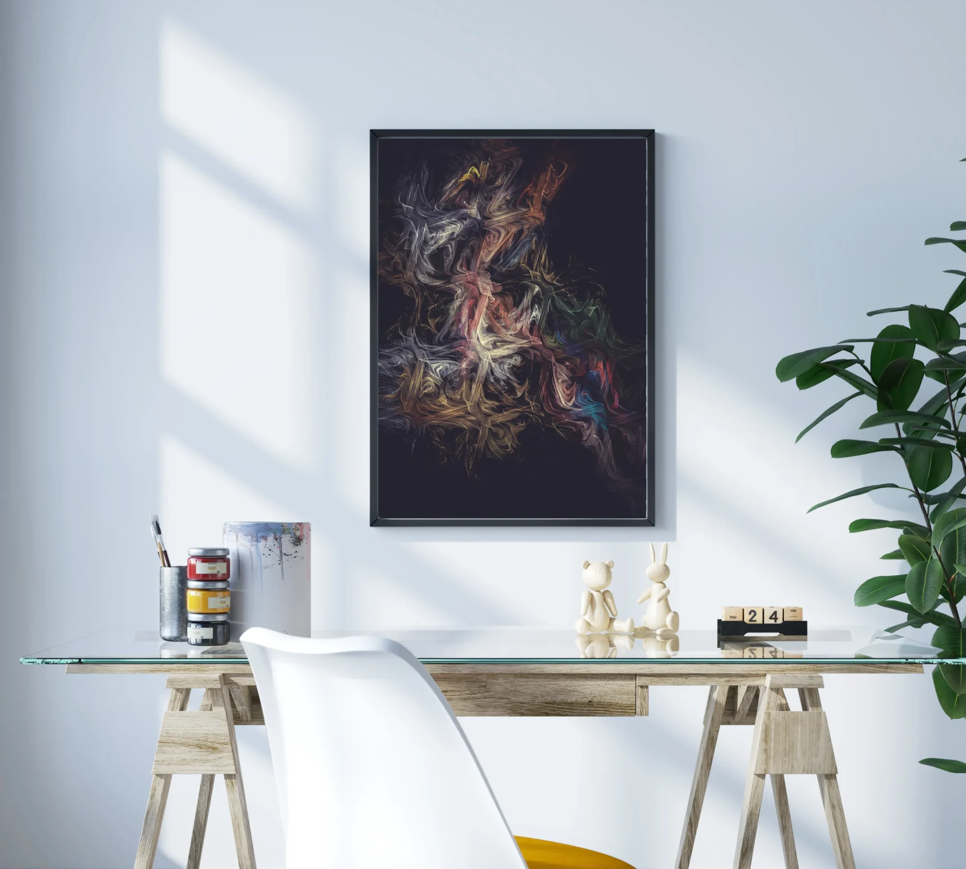 Düğümlü Ruhlar Metal Tablo - Görsel 3