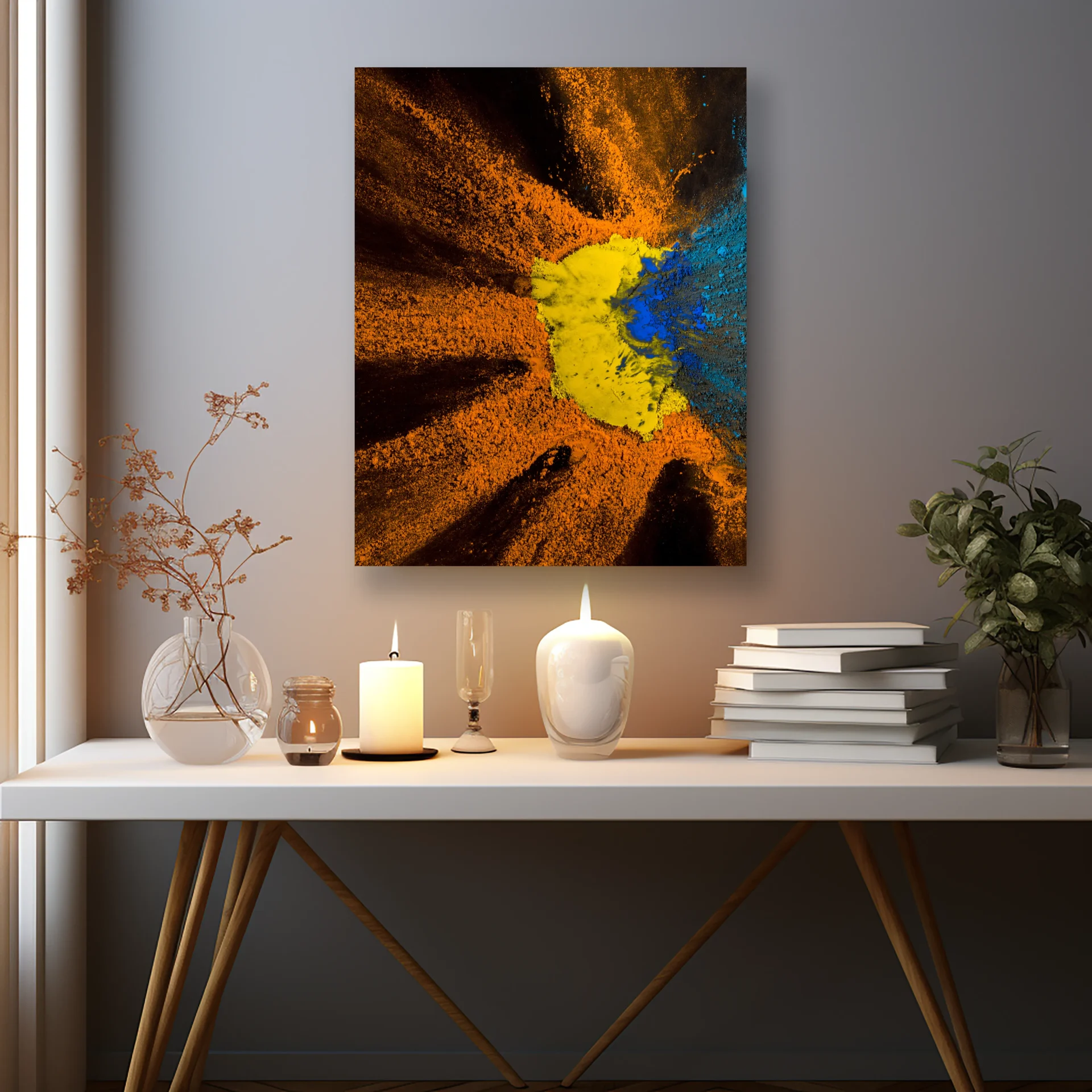 Altın Patlama Metal Tablo - Görsel 2