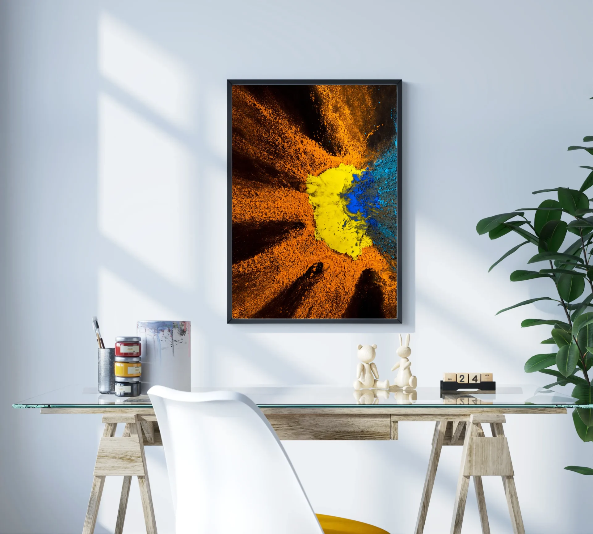 Altın Patlama Metal Tablo - Görsel 3