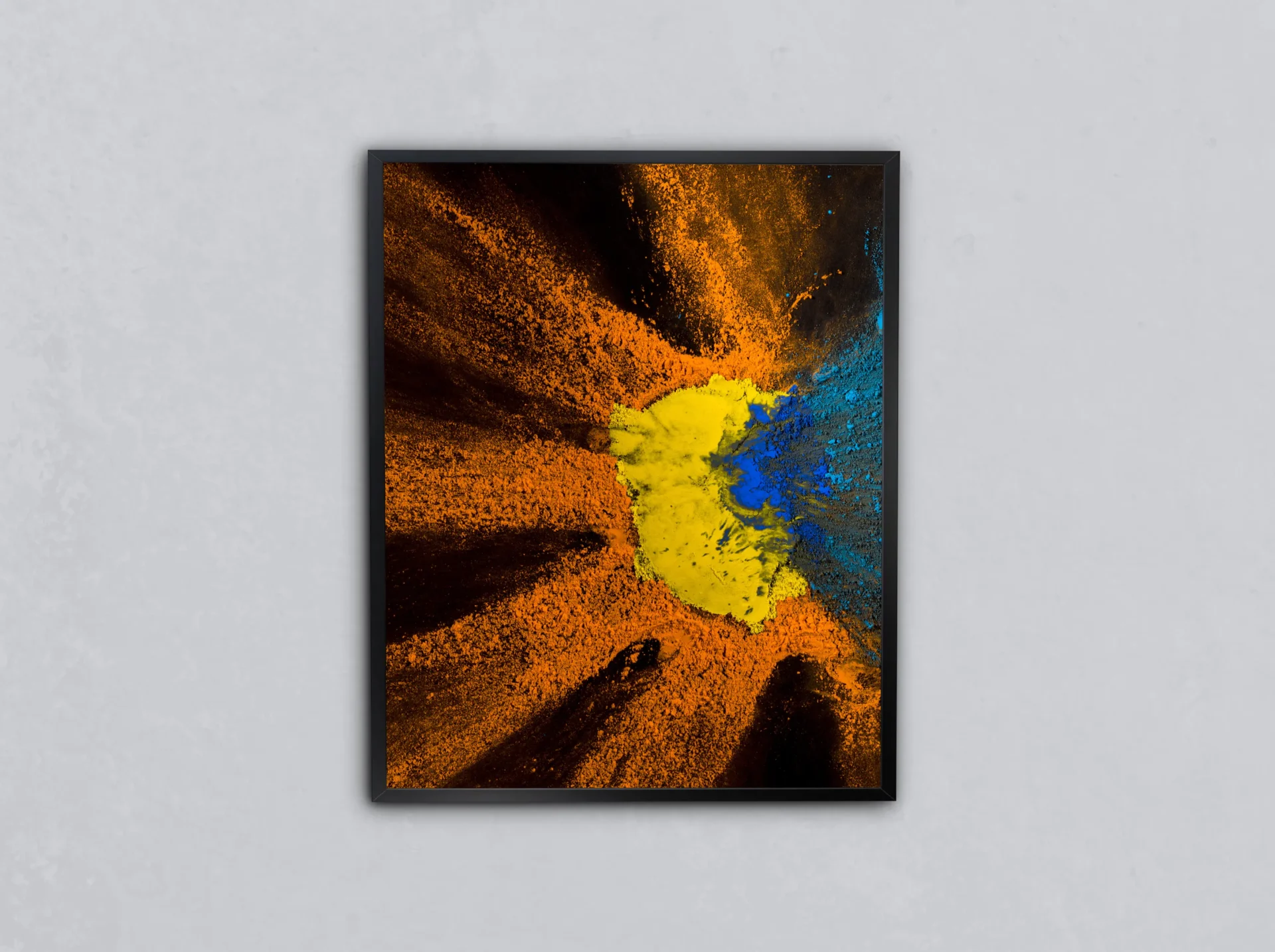 Altın Patlama Metal Tablo