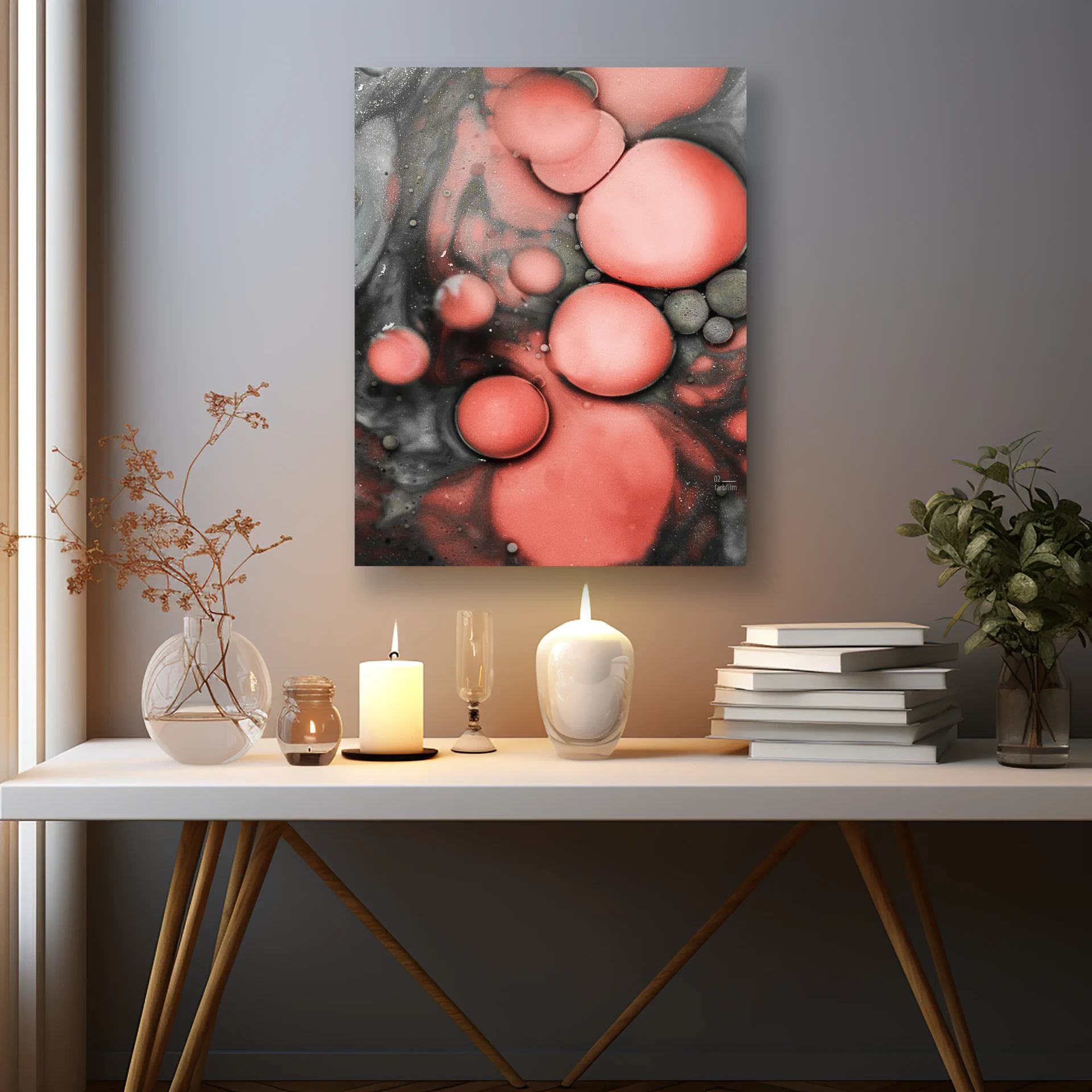 Köpük Dalgası Metal Tablo - Görsel 2