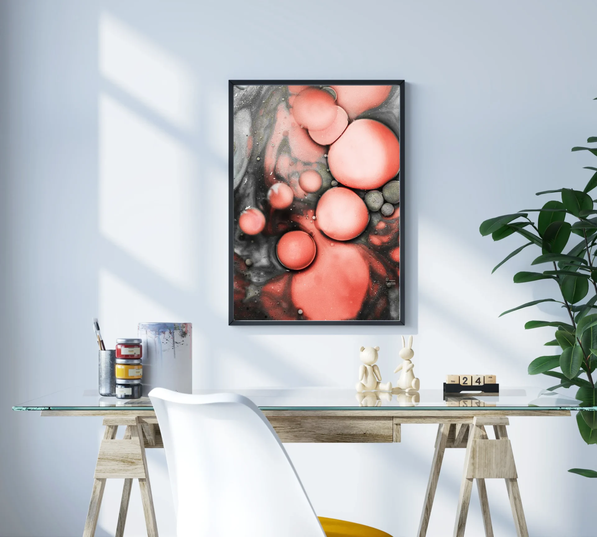 Köpük Dalgası Metal Tablo - Görsel 3