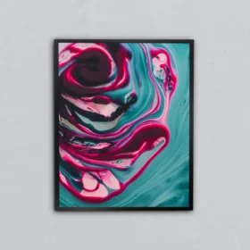 Pembe Spiral Metal Tablo