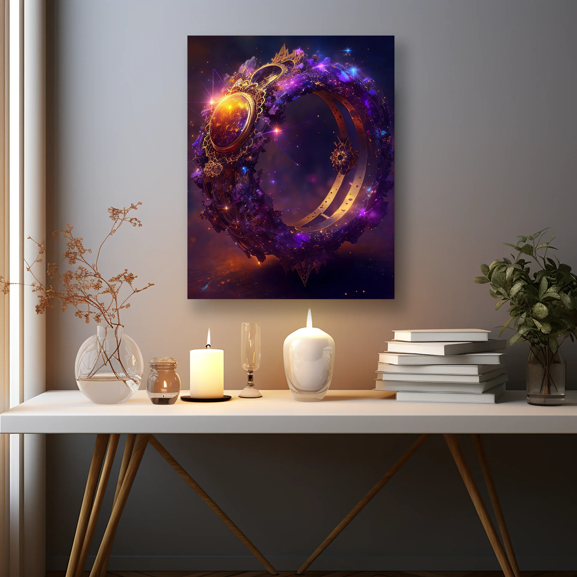 Zaman Halkası Metal Tablo - Görsel 2