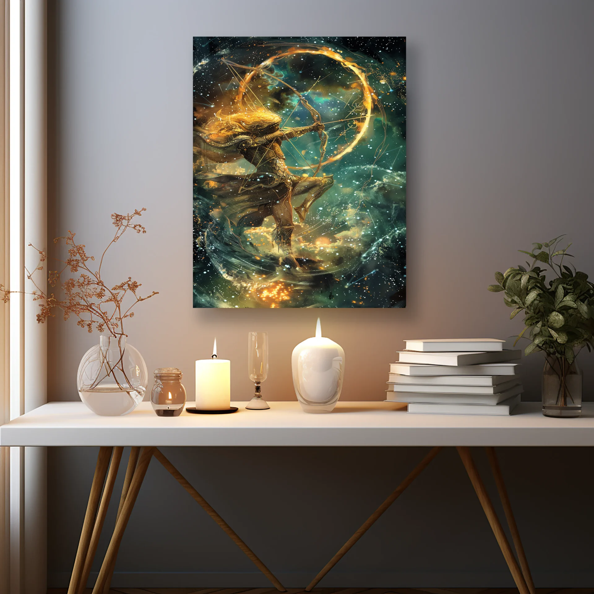 Altın Ok Metal Tablo - Görsel 2