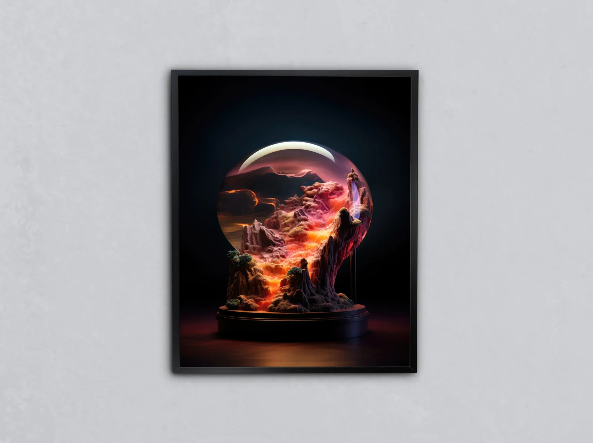 Kozmik Günbatımı Metal Tablo