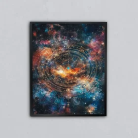 Nebula Patlaması Metal Tablo