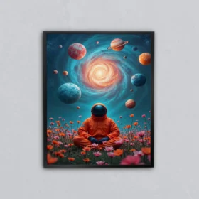Galaksi Meditasyonu Metal Tablo