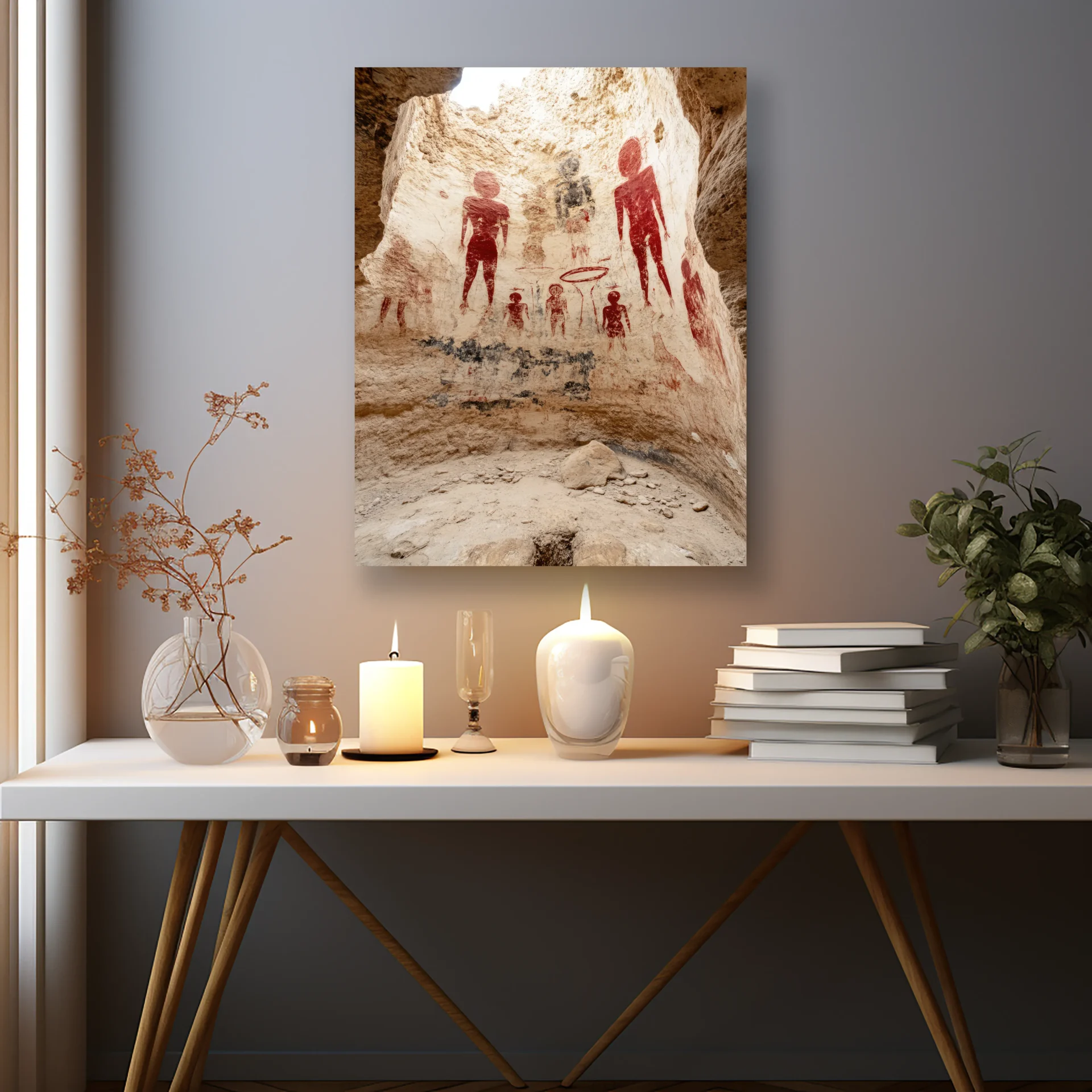 Kaya Resimleri Metal Tablo - Görsel 2