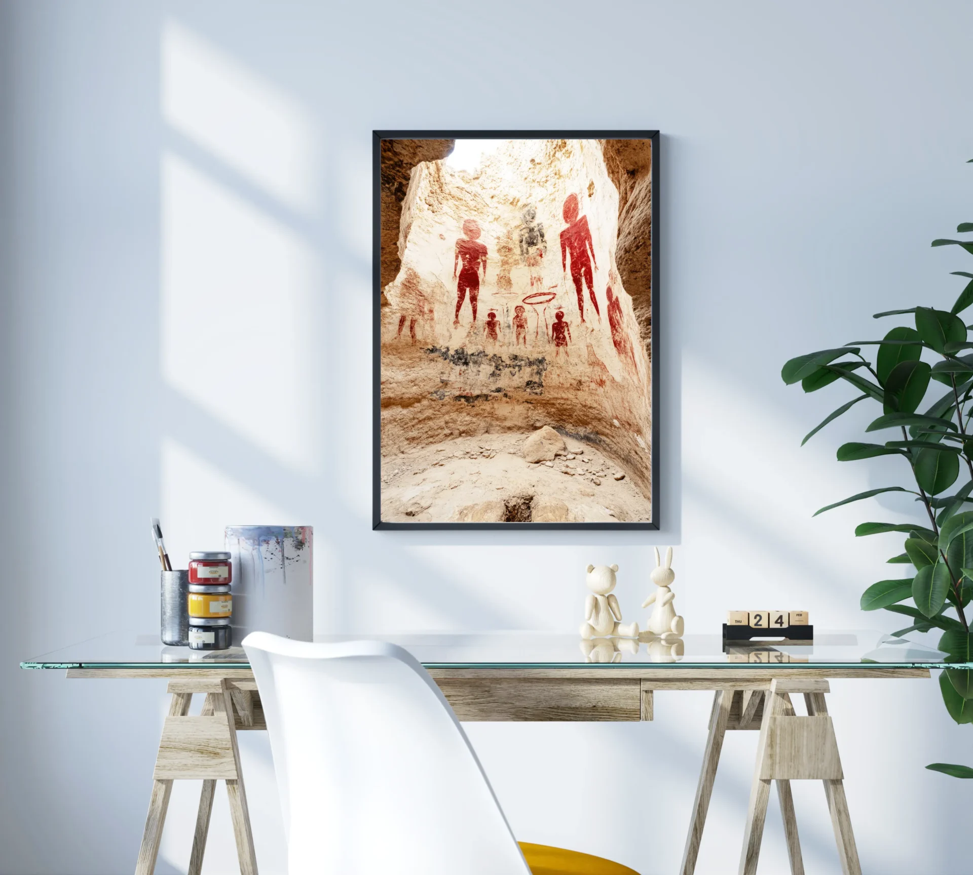 Kaya Resimleri Metal Tablo - Görsel 3