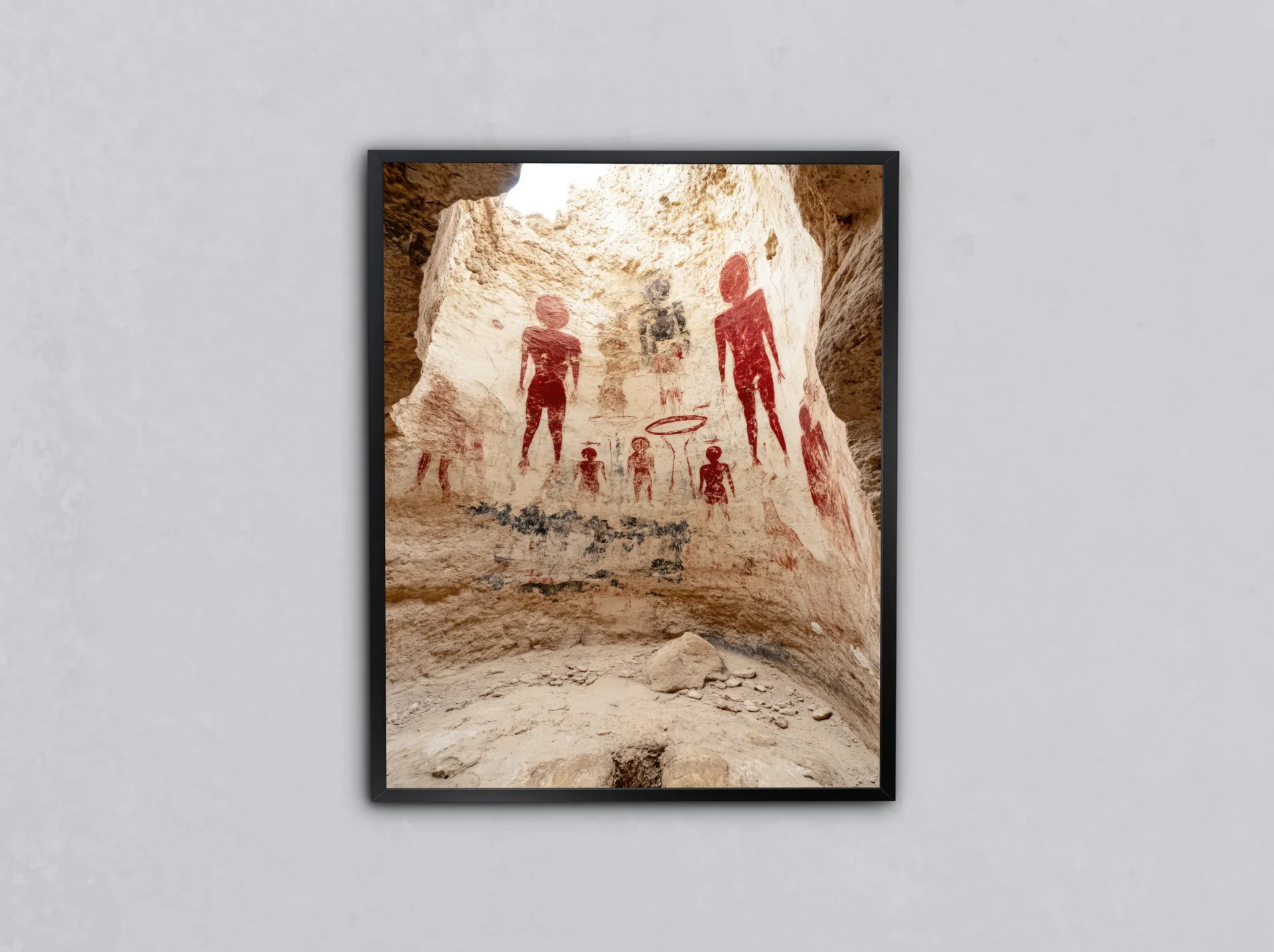 Kaya Resimleri Metal Tablo