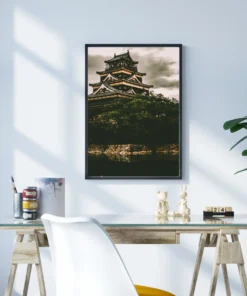 Japon Kalesi Metal Tablo - Görsel 3