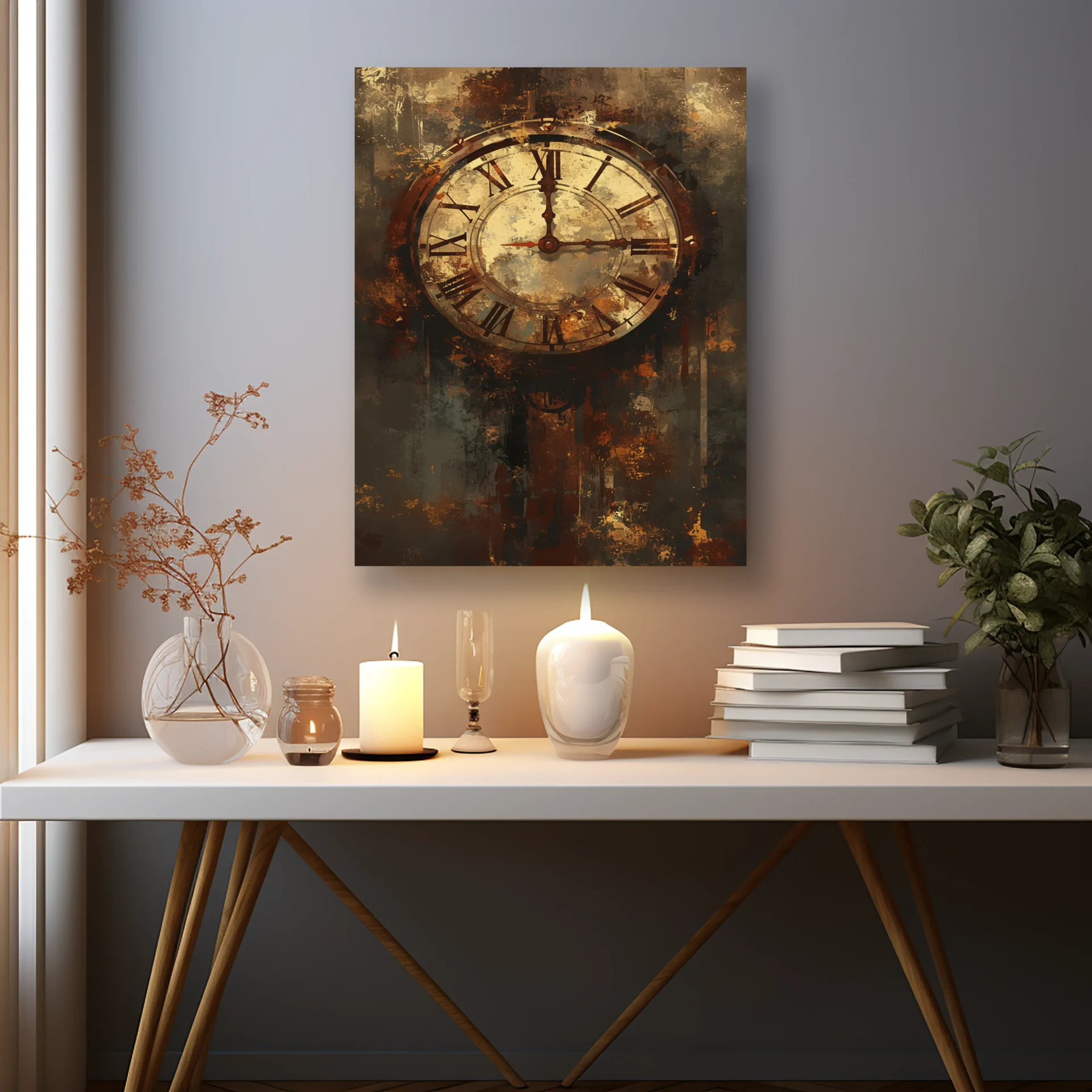 Zamana Karşı Metal Tablo - Görsel 2