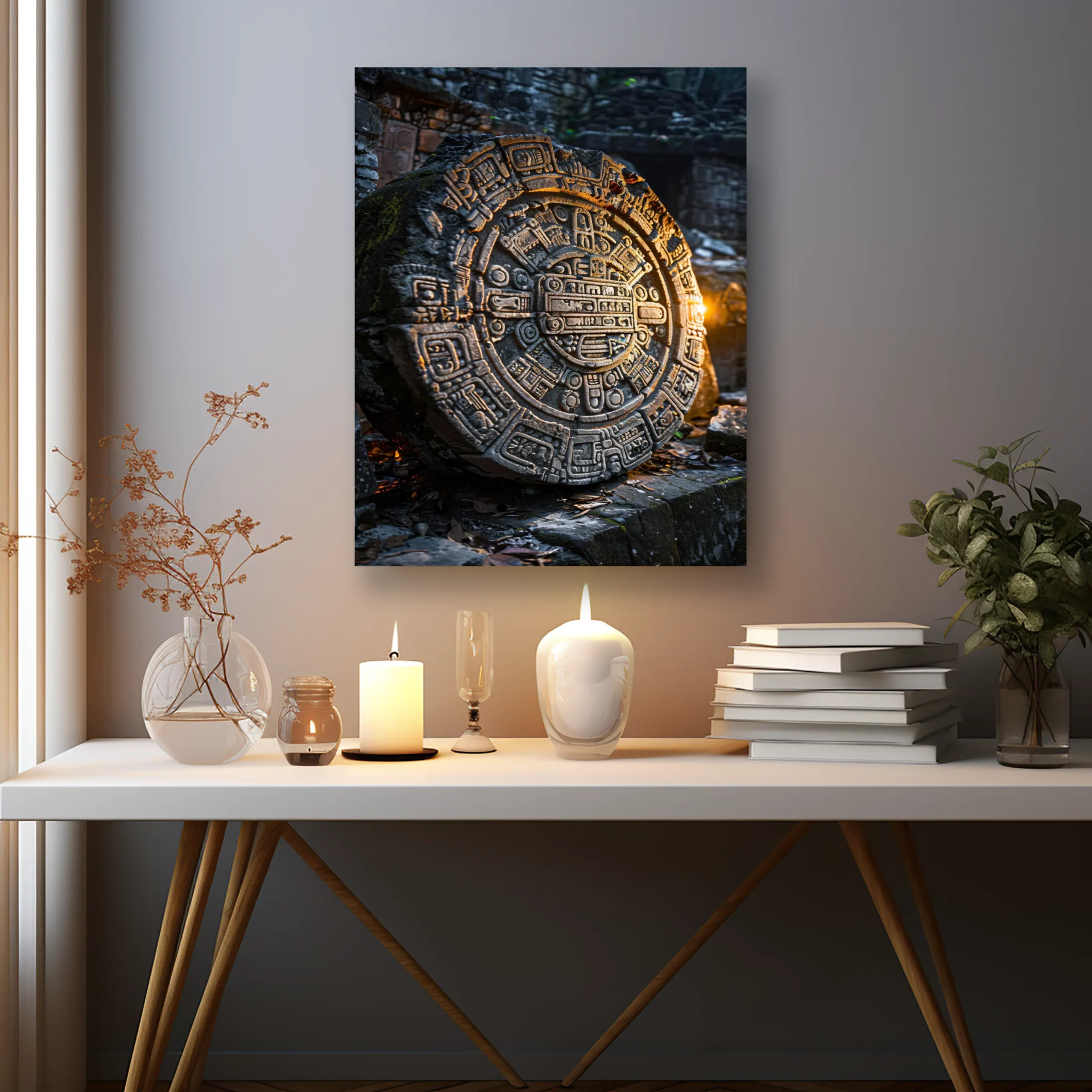 Zaman Taşı Metal Tablo - Görsel 2