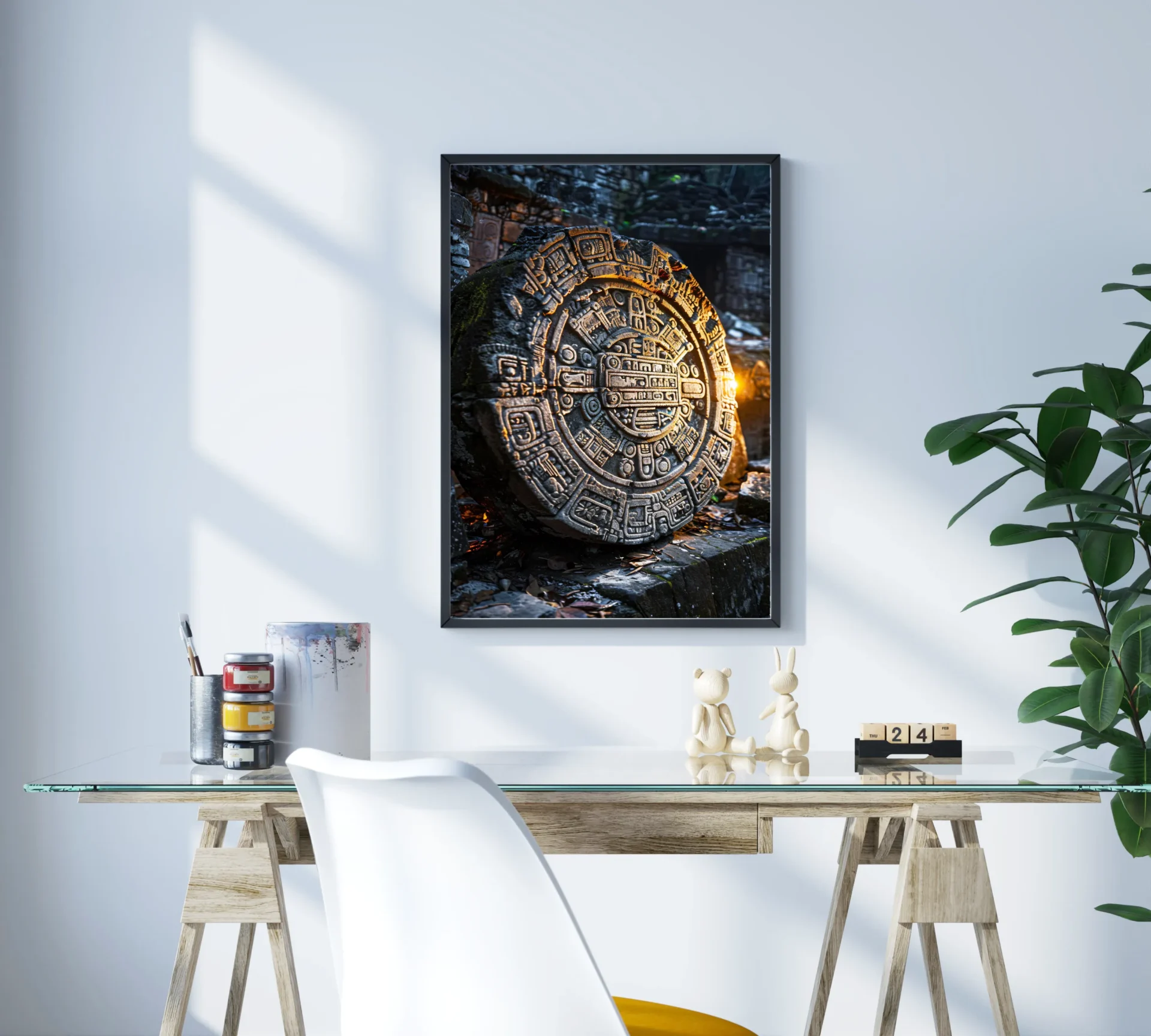 Zaman Taşı Metal Tablo - Görsel 3