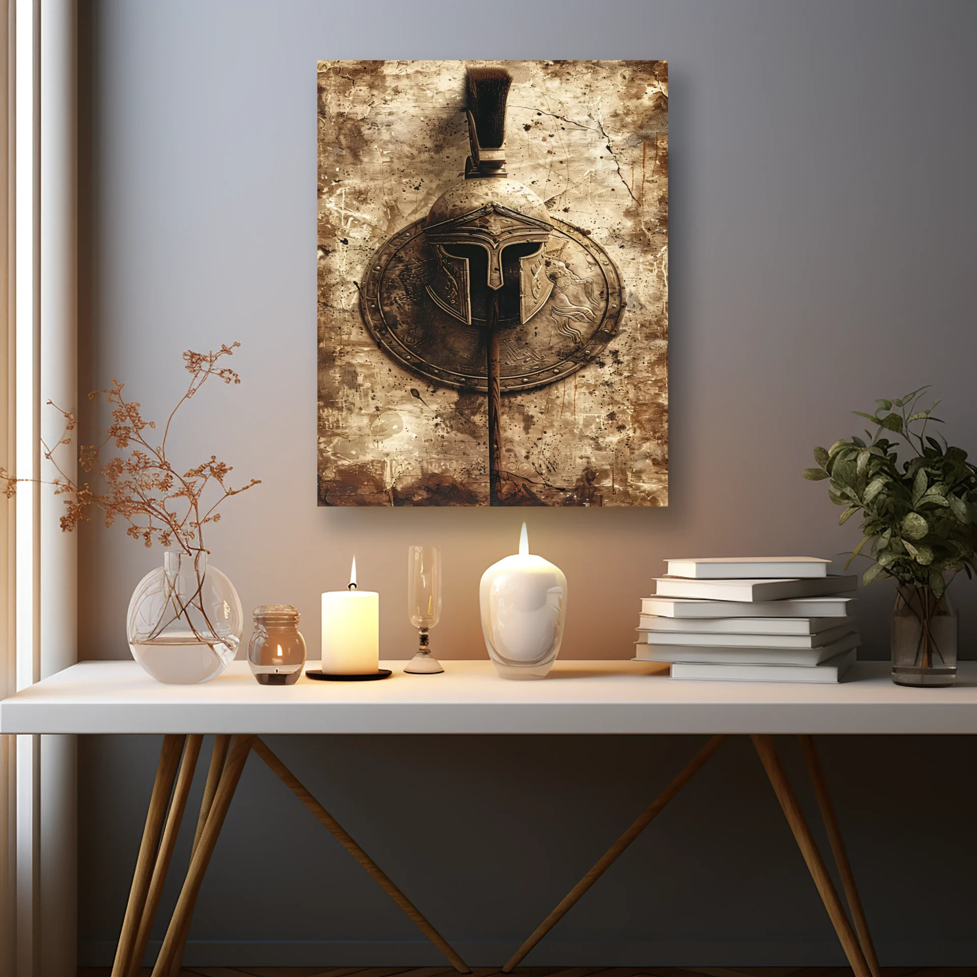 Sparta’nın Savaş Çağrısı Metal Tablo - Görsel 2