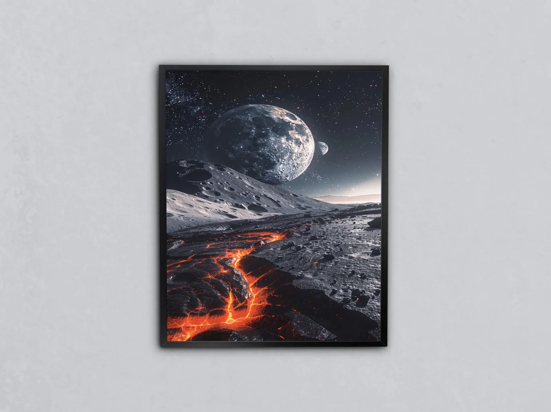 Lav ve Ayın Dansı Metal Tablo