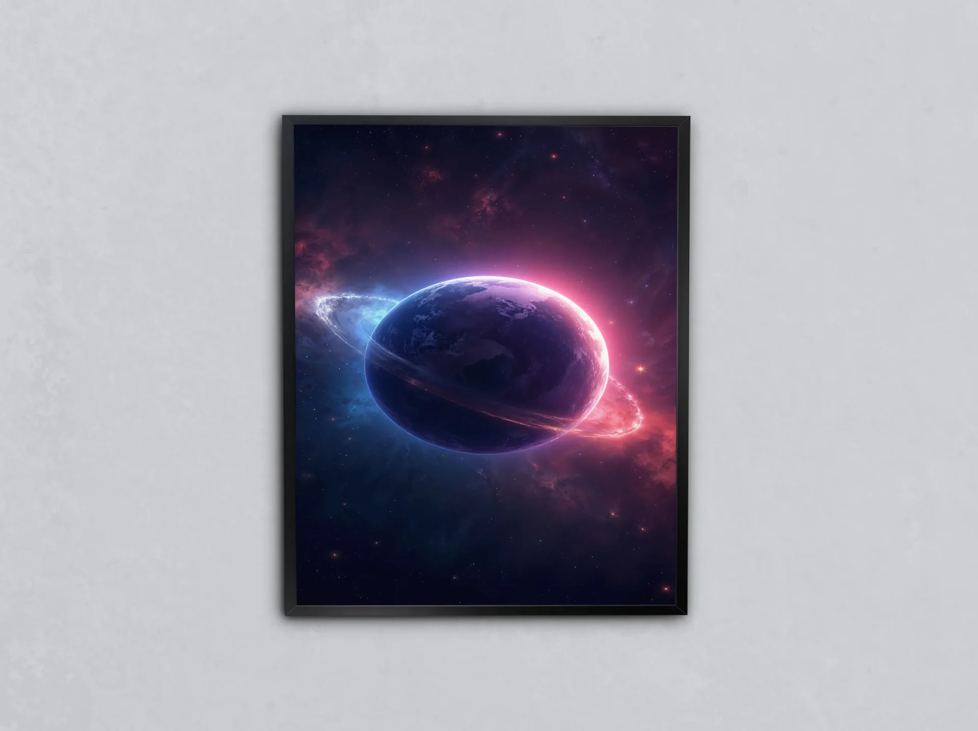 Gezegenler Arasında Metal Tablo