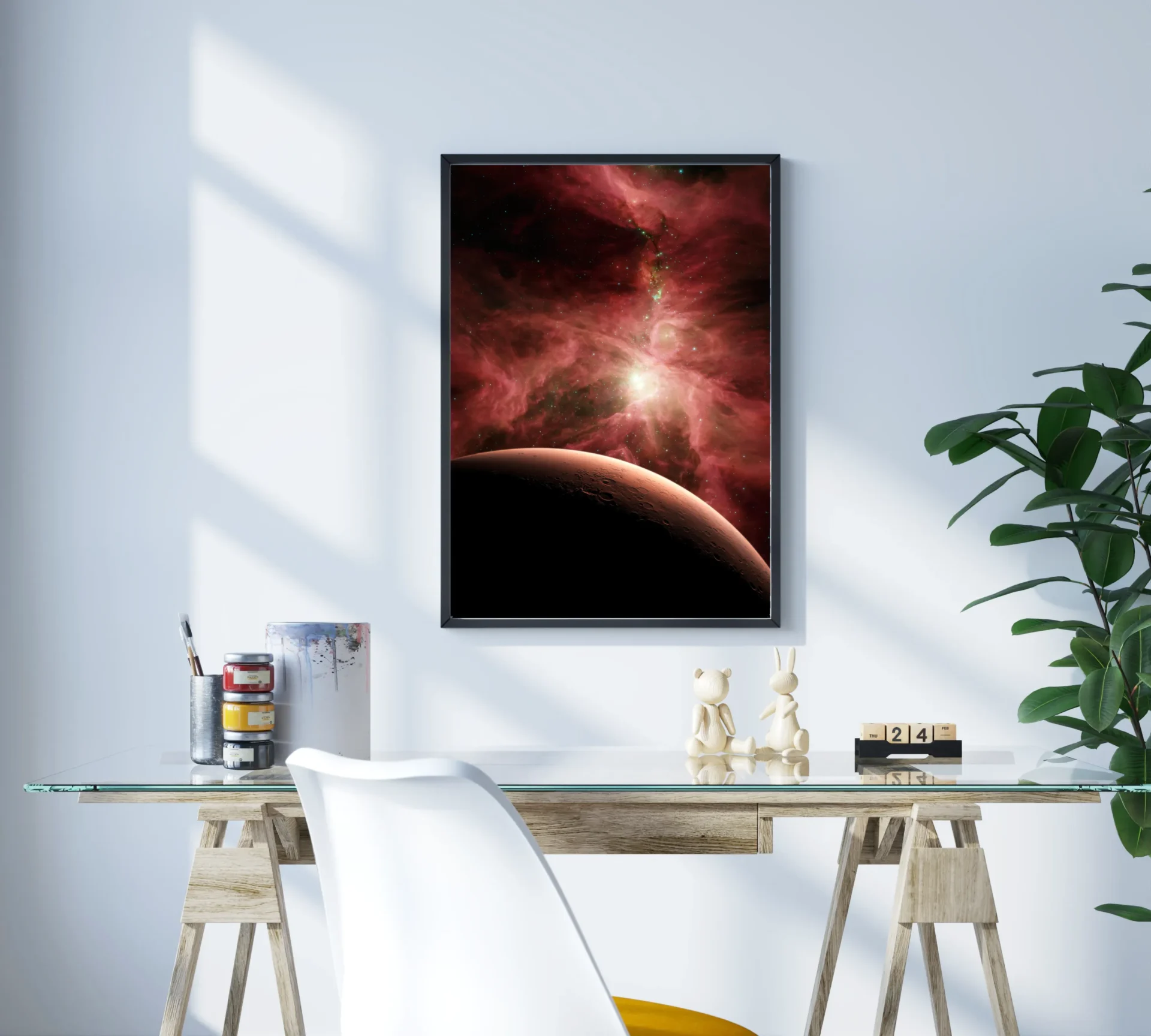 Kırmızı Tozun Ardında Metal Tablo - Görsel 3