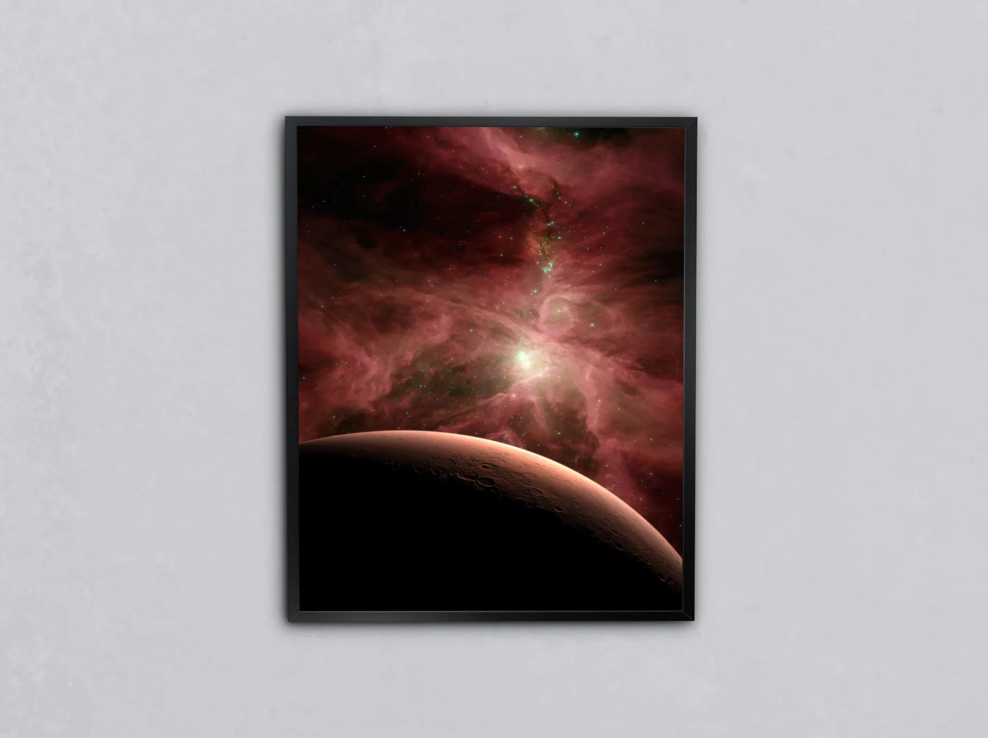 Kırmızı Tozun Ardında Metal Tablo