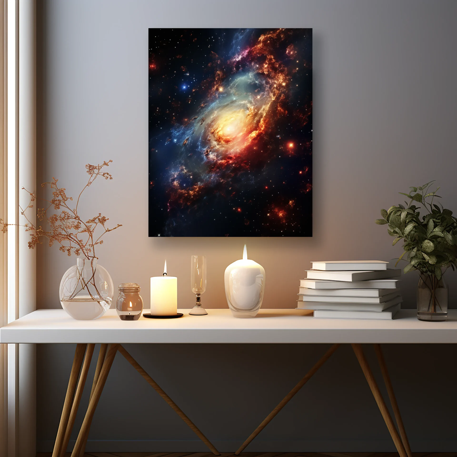 Galaksi Patlaması Metal Tablo - Görsel 2