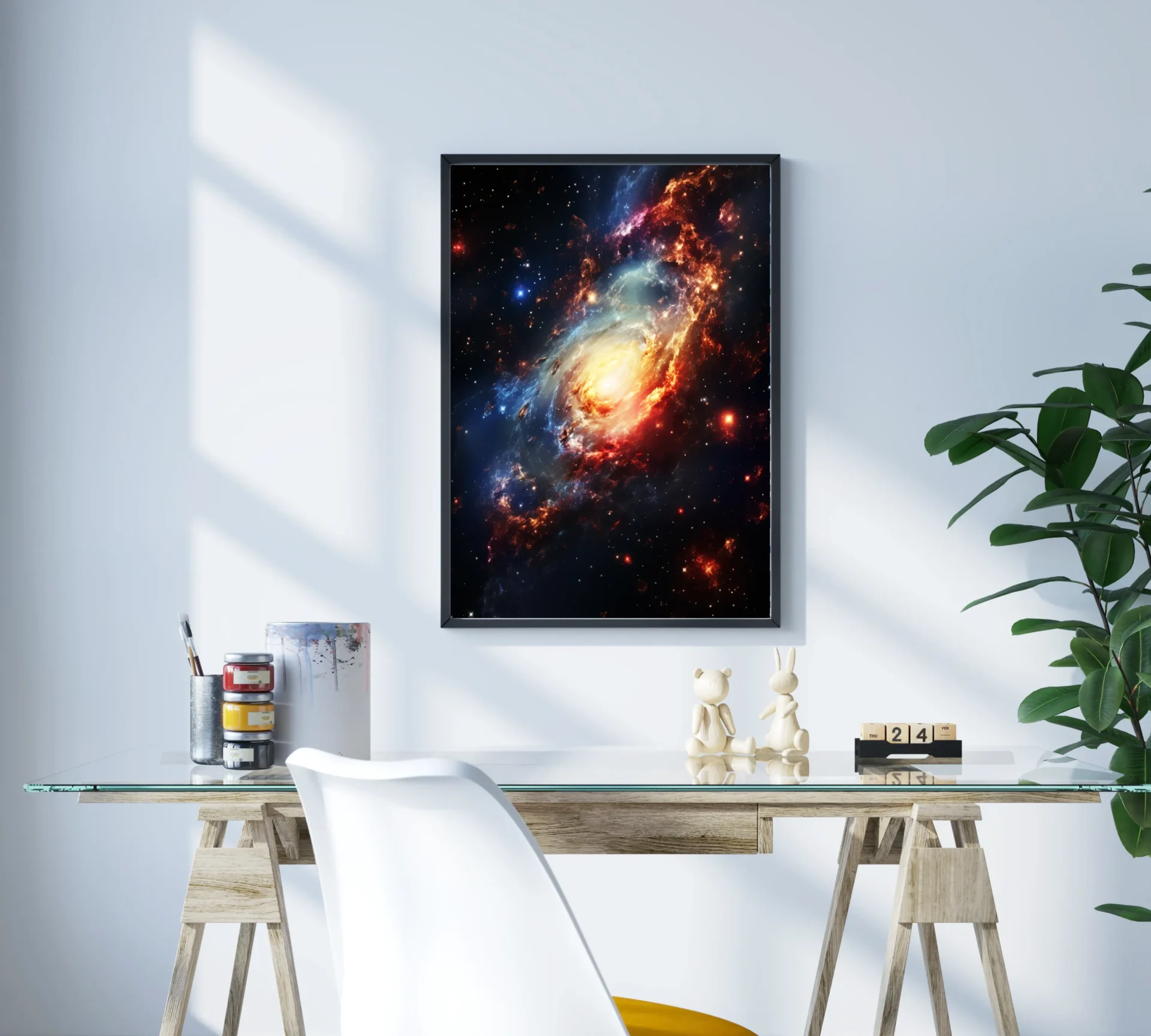 Galaksi Patlaması Metal Tablo - Görsel 3