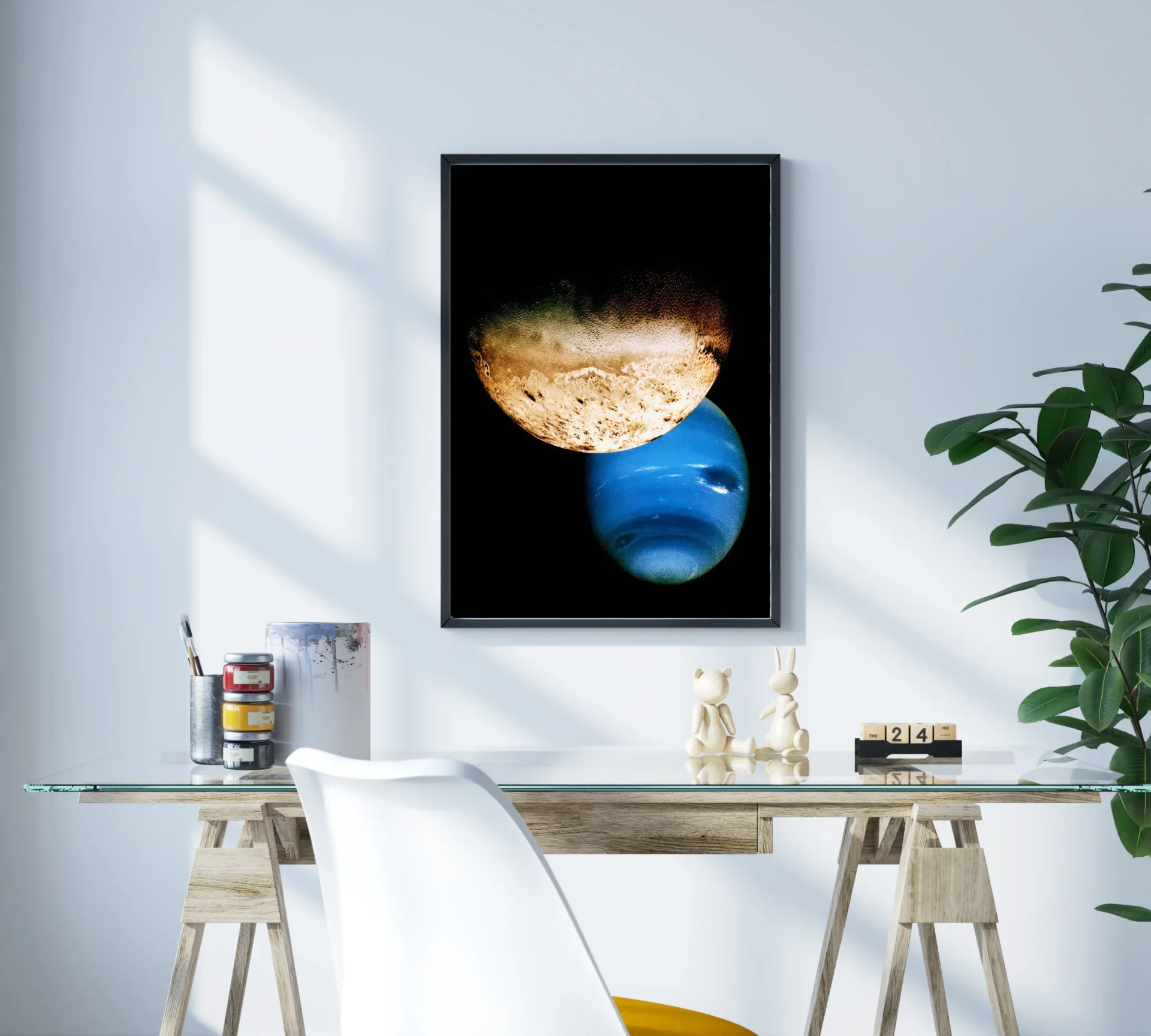 Zıtlıkların Dansı Metal Tablo - Görsel 3