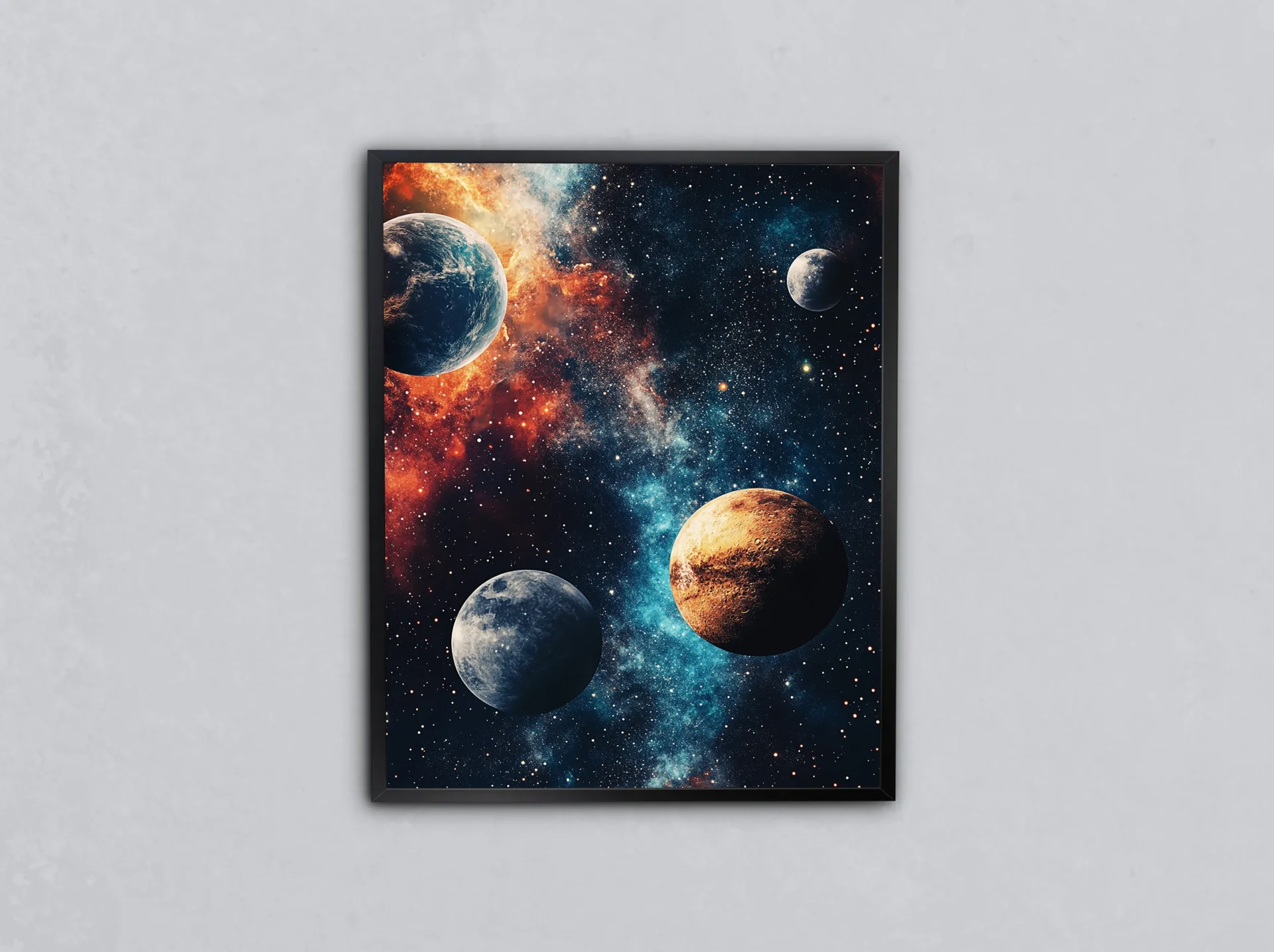 Galaktik Birlik Metal Tablo