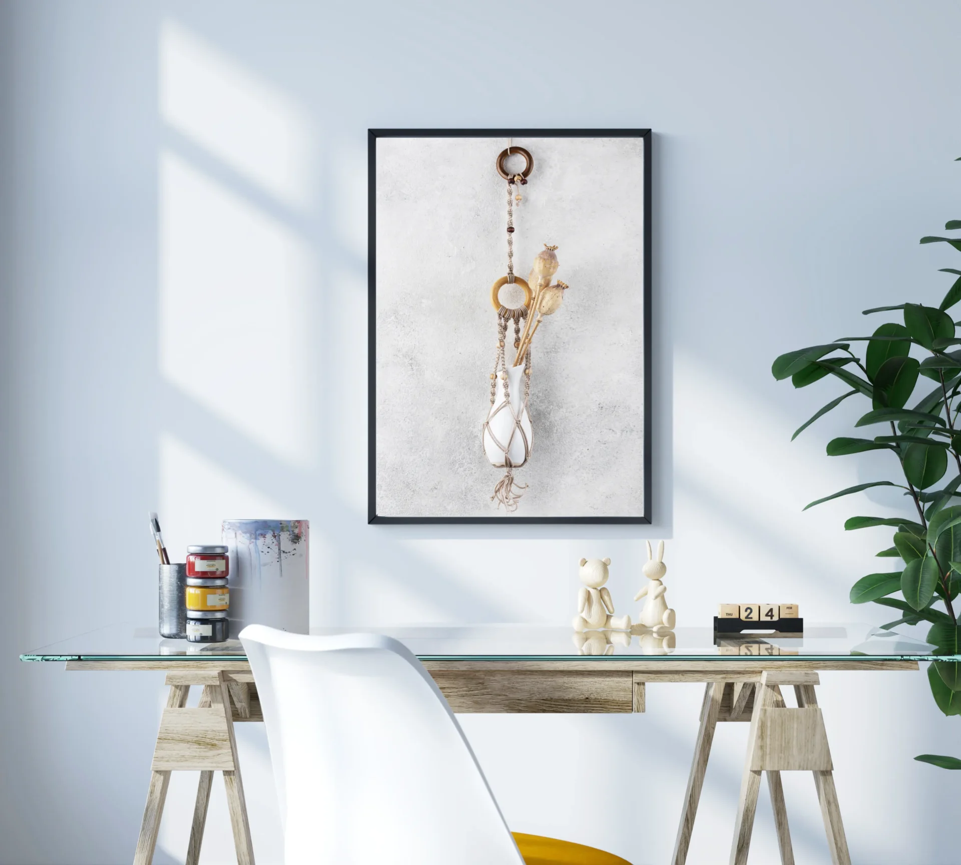 Bohem Anahtar ve Tüy Detaylı Tablo - Görsel 3