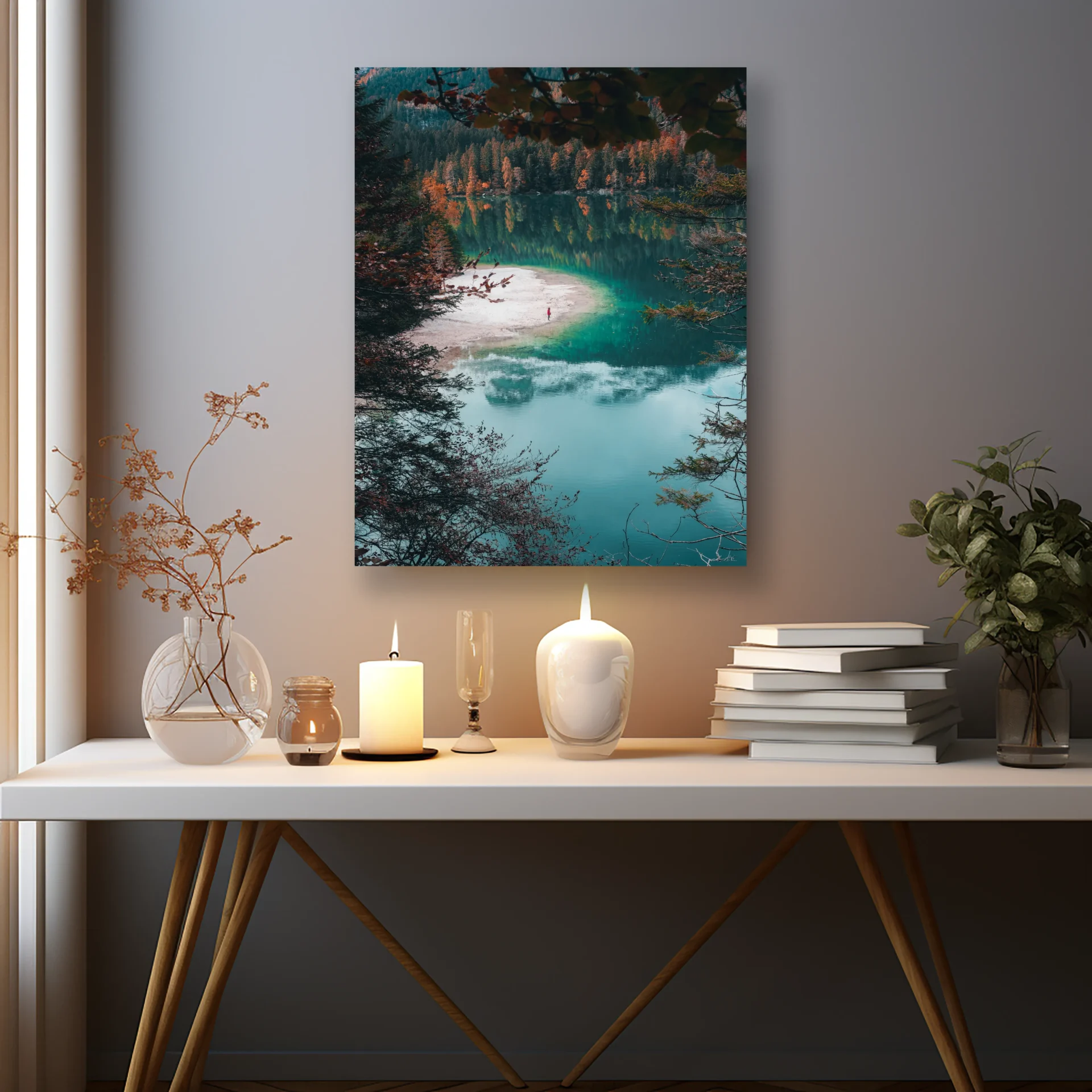 Doğanın Aynası Metal Tablo - Görsel 2