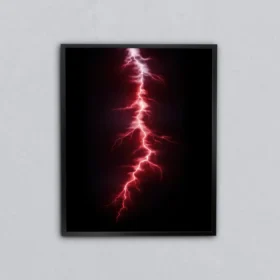 Mor Şimşek Metal Tablo