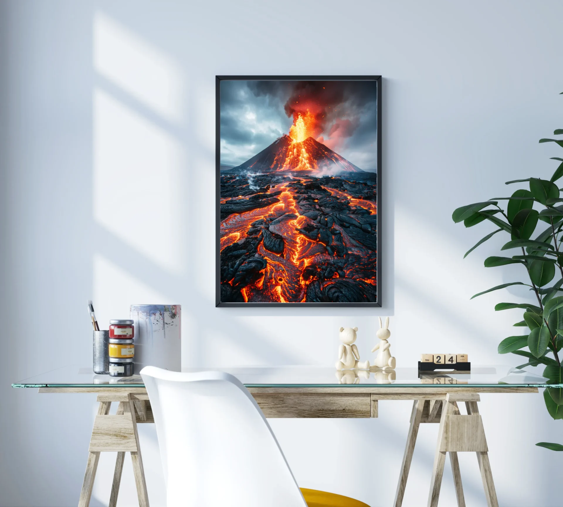 Lavın Çağrısı Metal Tablo - Görsel 3