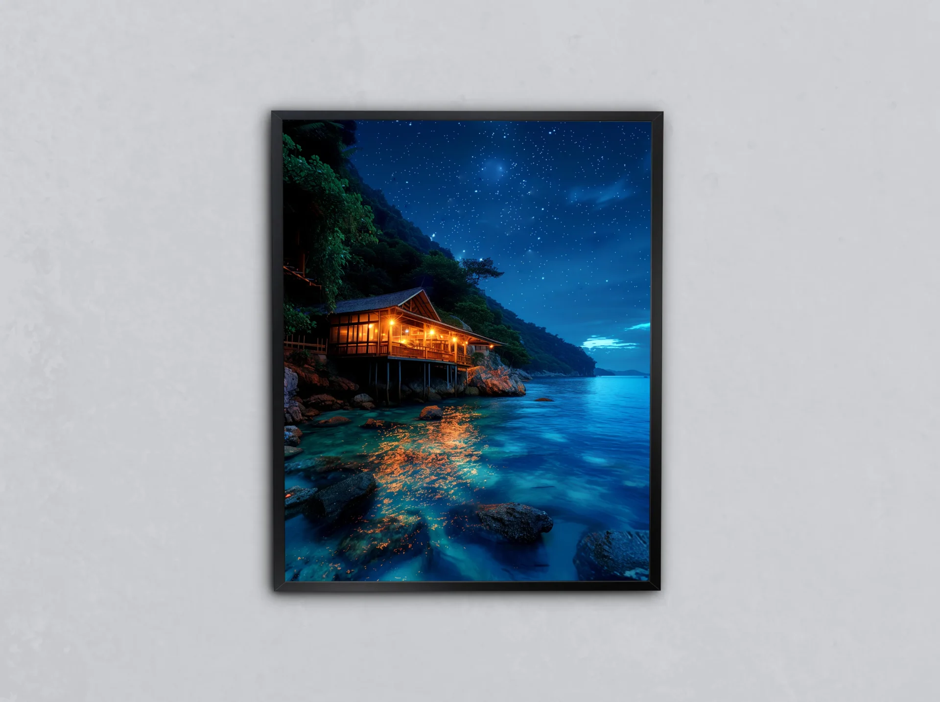 Gecenin Yansıması Metal Tablo