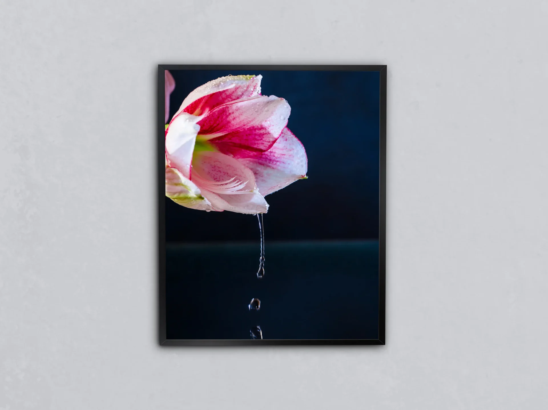 Düşen Çiçek Metal Tablo