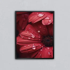Kırmızı Duruş Metal Tablo